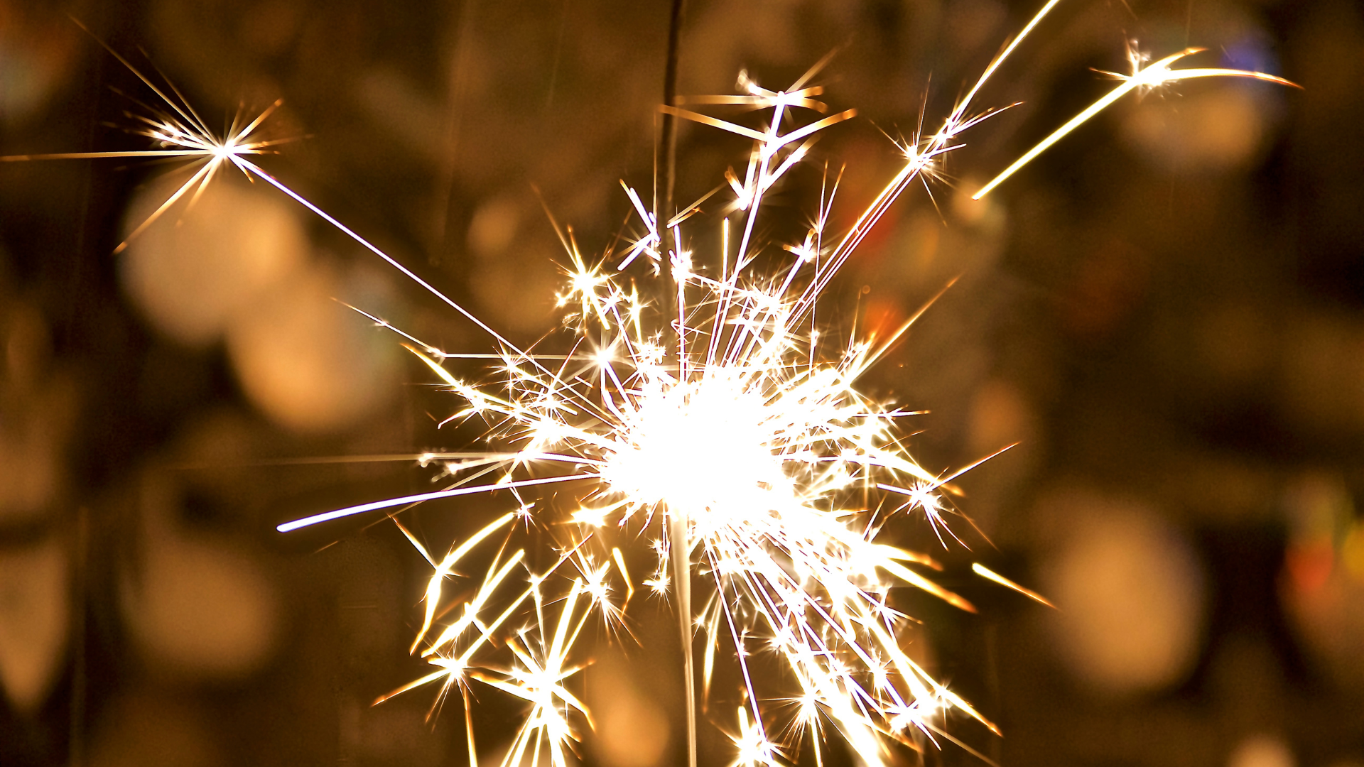 A close up shot of a sparkler