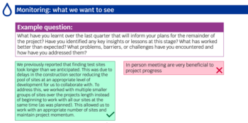 Bi-annual report examples - lessons learned